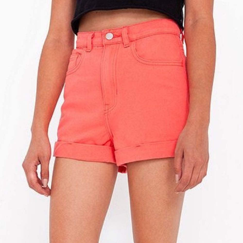 AA American Apparel cuff shorts - Watermelon